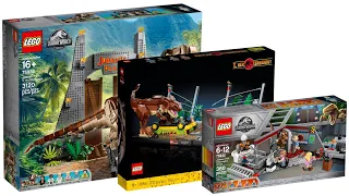 All LEGO Jurassic Park Sets 2018 - 2022 Compilation/Collection Speed Build