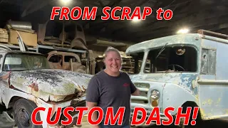 Completely dismantling a 63 Chevy to build a custom dash for our GMC stepvan From scrap to custom