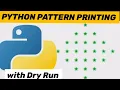 PYTHON PATTERN PRINTING Diamond shape pattern printing with Dry Run