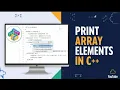 How To Print Arrays In C How To input Arrays In C Arrays In C