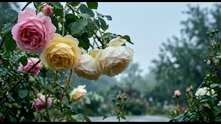 🛑Gentle Rain Sounds for Deep Sleep 🌙 Relaxing Rose Garden Ambience (No Thunder)|24/7的副本