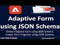AEM Forms Create Adaptive Form using JSON Schema