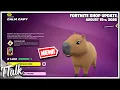 Fortnite Shop NEW CAPYBARA PET LOTS LEAVING TOMORROW August 15th 2026 Fortnite Chapter 7