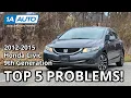 Top 5 Problems Honda Civic Sedan 2012-2015 9th Generation