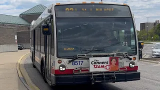 CTA On-Board 2023 Nova LFS Bus On Rt 82 Kimball-Homan From Lincolnwood Town Center to Peterson