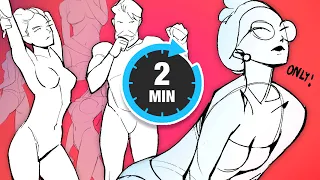 ⚡ How to draw ANY pose in 2 min