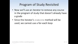 Chapter 16 Iterators Lecture 2