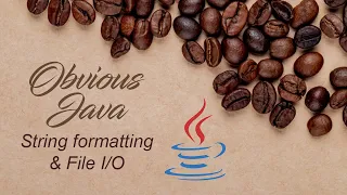 Obvious Java 1 1 - String formatting File