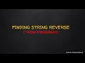 STRING REVERSE AND STRING LENGTH - TASM PROGRAM