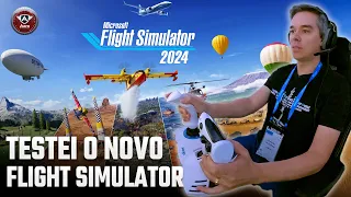 EXCLUSIVO: TESTEI o NOVO FLIGHT SIMULATOR 2024 nos Estados Unidos
