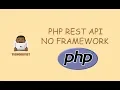 Rest API PHP Mysql no Framework