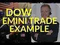 Emini Dow Futures Trade Example Dow Emini Short Trade