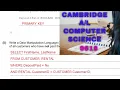 Cambridge International AS A Level Computer Science - 9618 2021 MJ 12 Database question