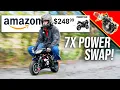 We Bought the CHEAPEST Pocket Bike on Amazon and Swapped in a Racing Engine!