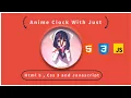 Anime Clock With Just Html Css and a bit of Javascript Learn it the easy way