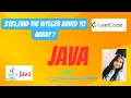 3131 Find the Integer Added to Array 1 Java LeetCode Easy Way