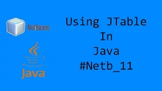 Using JTable In Java
