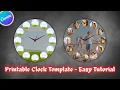 How to Make a Clock Photo Collage Template in Canva Etsy Printable Clock Design Tutorial