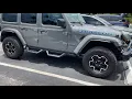 Jeep Wrangler Unlimited Rubicon 4xe TAC Sidewinder Running Boards from Extreme Terrain MODIFIED