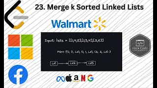 LeetCode 23 Merge K Sorted Linked Lists Priority Queue Approach Interview Prep MAANG Hack Code