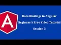 Data Bindings in Angular Beginner s Free Tutorial Guide Session 3