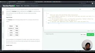 Employee Salaries SQL Basic Select HackerRank Solution