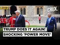 Download Lagu Breach Of Royal Protocol? Trump Walks In Front Of King Charles During Guard of Honour At Windsor |4K