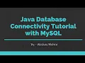 Java Database Connectivity with Ms-SQL Server Tutorial 2