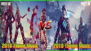 free fire winterland 2018 background music vs free fire winterland 2019 background music