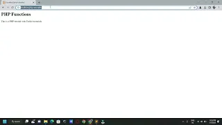 Introduction to PHP Functions How to create functions with and without parameter and call them