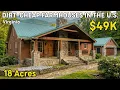 10 Dirt Cheap Virginia Farmhouses with BIG LAND Hidden Real Estate For Sale Right Now