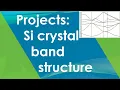 Project 3 3 Si band structure detailed explanation Quantum Espresso Tutorial 2019