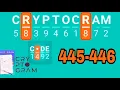 CRYPTOGRAM Word Logic Puzzles level 445 446