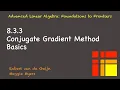 8 3 3 Conjugate Gradient Method
