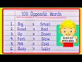 Opposite Words 100 Opposite Words Opposite Word Opposite words in English