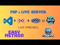 how to live php file in vs code PHP LIVE SERVER