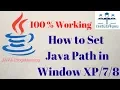 How to set java path in Window 8 YouTube Hindi