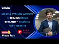 Make a Python Website in 10 Mins using Steamlit - Simple Fast Website