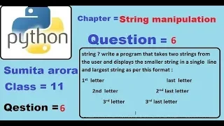 On what principles does python compare two string Write a program that takes two strings from the