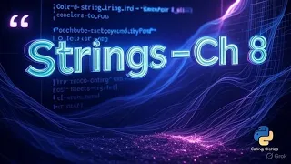 Chapter 8 Strings Class 11 Computer Science