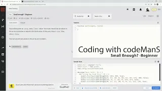 Codewars 7 kyu Small Enough - Beginner JavaScript