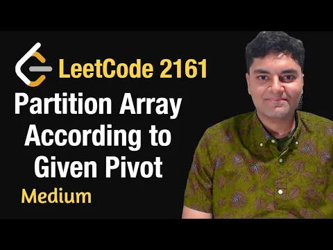 Partition Array According to Given Pivot - Leetcode 2161 - Python - YouTube thumbnail
