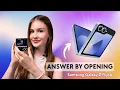 How to Answer Calls by Opening Your Samsung Galaxy Z Flip 6 Quick Setup