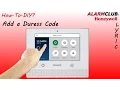 Honeywell Security System - How to Add a Duress Code