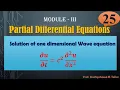 Solution of one dimensional Wave equation 18MAT21