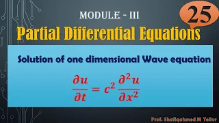 Solution of one dimensional Wave equation 18MAT21