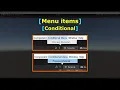 Menu Items - Conditional Editor Scripting C Unity Game Engine