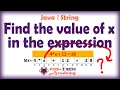 Find the value of x in java Mathematical Expression Fox Tech Academy