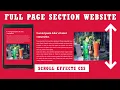 Creative Full Page Scroll Section Website Design Using HTML CSS Only CSS Scroll-Snap - snap
