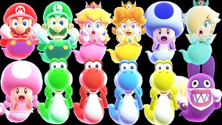 Super Mario Bros. Wonder + DLC - Game Over (All Characters)